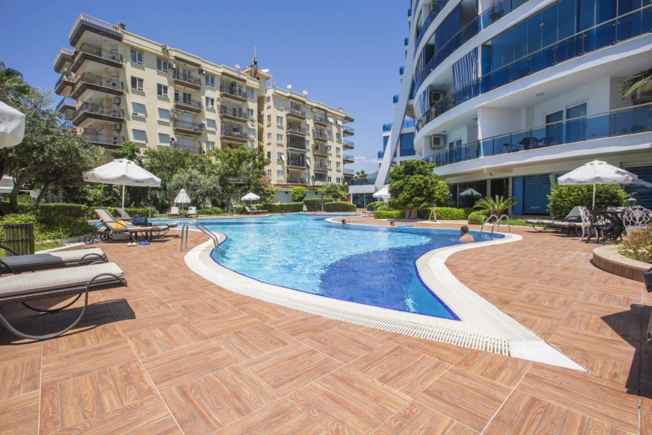 Luxury Flat With Shared Pool Near Beach In Alanya Kültér fotó